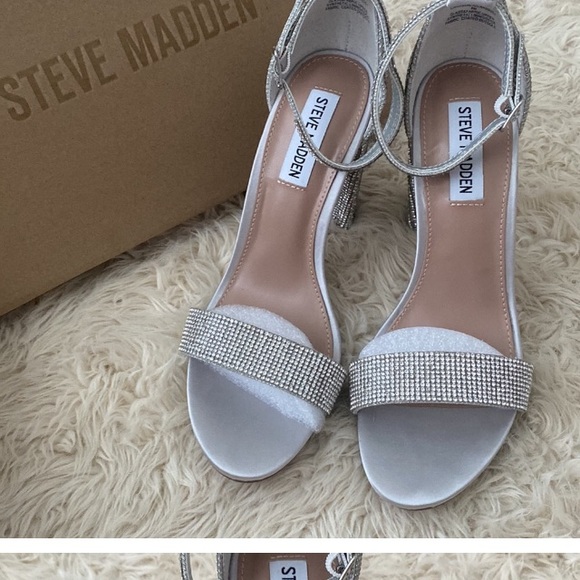 Steve Madden Crystal Heels NEW / box - Picture 3 of 6